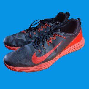 Nike Mens Black/Red Lunar Command Athletic Golf Shoes Estimated Size 13 14